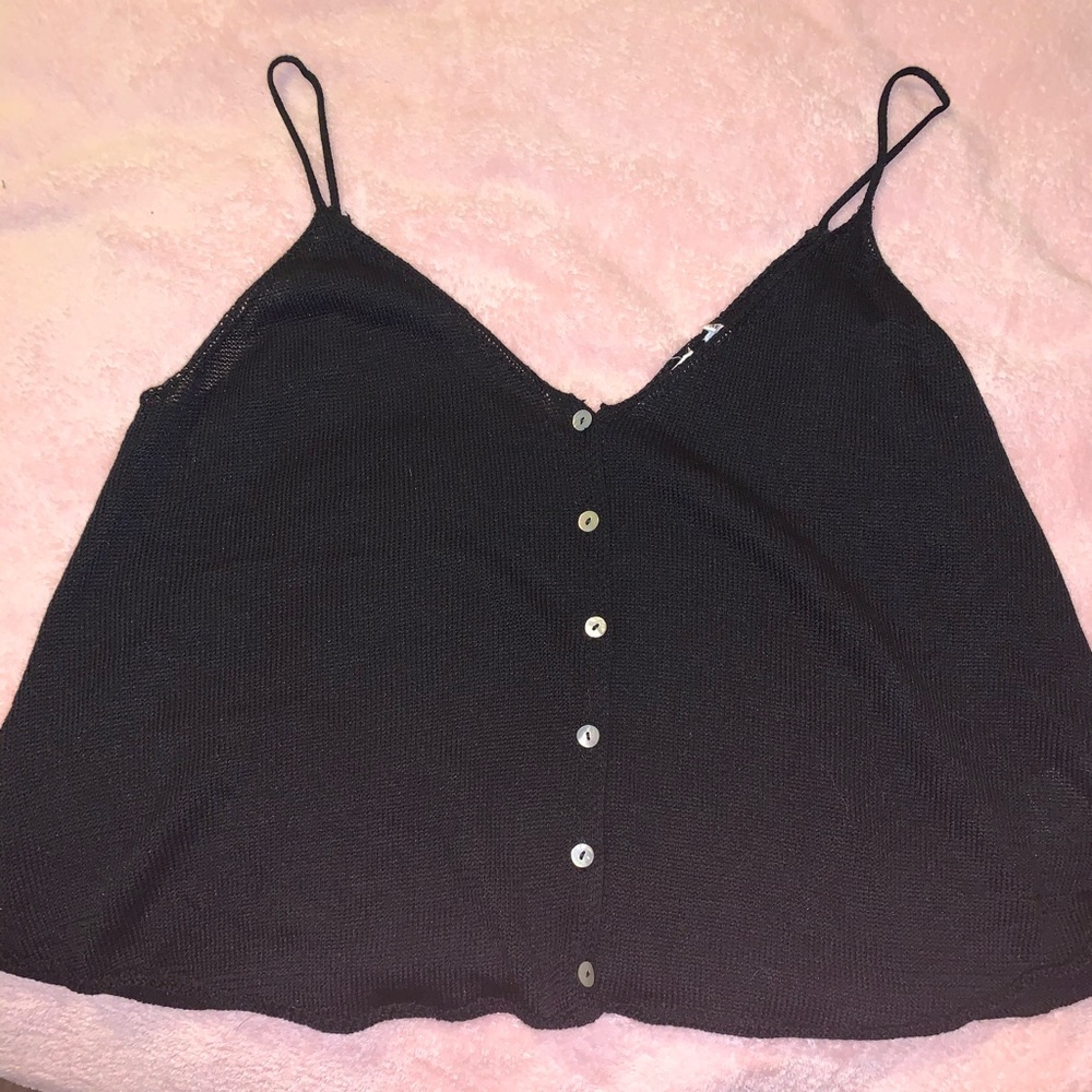 Embossed Cropped Tank Top